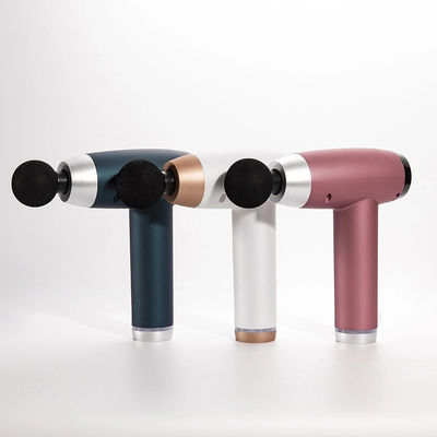 Arma de masaje eléctrico de tejido profundo con 6 cabezas 30 velocidades pantalla LCD y carga USB 1 kg