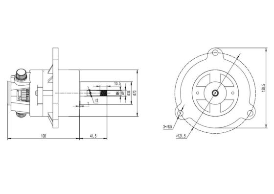 Motor eléctrico de CA de fase única de 110V/220-230V para cinta de correr 50/60Hz 4000 rpm a prueba de gotas