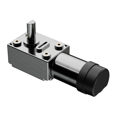 65% de eficiencia Motor eléctrico de corriente continua de alto par 24V Motor de engranaje de gusano con freno de engranaje de reducción