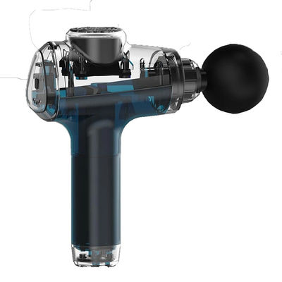 Masaje corporal relajante con una pistola fascial, masajeador de tejido profundo y 16,8V/24V de voltaje.