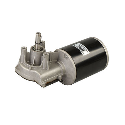 Motor de engranajes de corriente continua de 76MM 12V 200W Eje de ángulo recto 80RPM 90 grados Caja de engranajes de gusano
