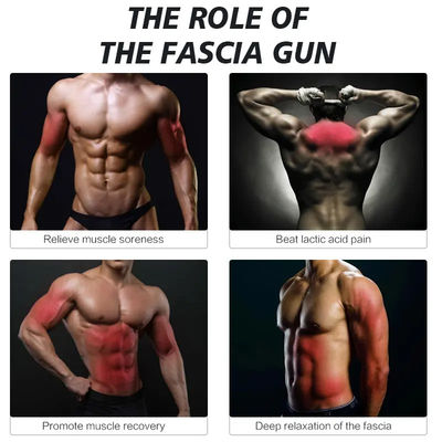 495g Pistola de fascia eléctrica profesional para masaje de tejidos profundos y relajación muscular