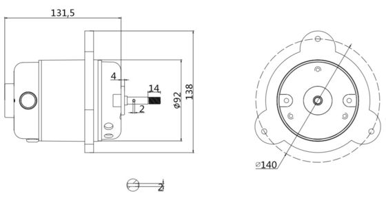 Alto par de torsión 4000 rpm 8000 rpm 40w 110/120V AC Motor de caminadora monofásico para cinturón de gimnasio
