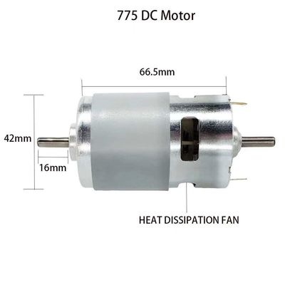 Motor de corriente continua sin escobillas PMDC con doble rodamiento de bolas impermeable para frecuencia de 50 Hz
