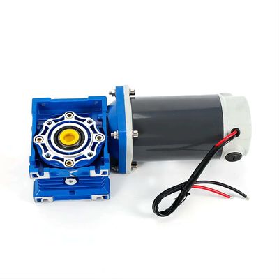 Motor eléctrico de corriente continua de 6w-300w con caja de engranajes de gusano NMRV 12V/24V/48V 60mm-104mm Motor de corriente continua