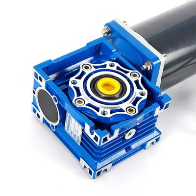 Motor eléctrico de corriente continua de 6w-300w con caja de engranajes de gusano NMRV 12V/24V/48V 60mm-104mm Motor de corriente continua