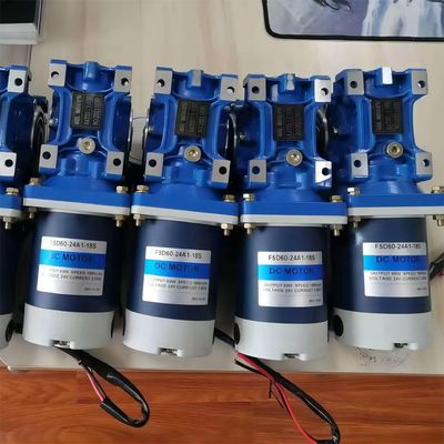 Motor eléctrico de corriente continua de 6w-300w con caja de engranajes de gusano NMRV 12V/24V/48V 60mm-104mm Motor de corriente continua