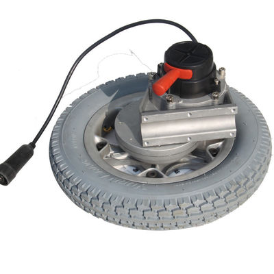 Motor de accionamiento de silla de ruedas de potencia 250w 24v DC Motor de engranajes sin escobillas con freno electromagnético