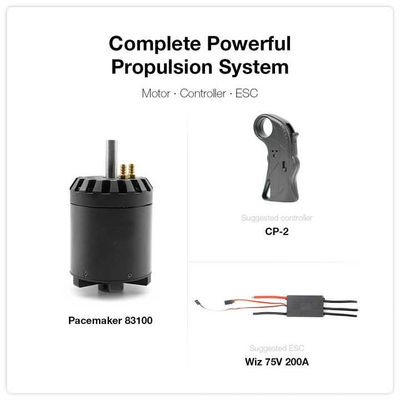 Imán permanente 4kw potencia de salida pequeño motor de corriente continua sin escobillas para tabla de surf eléctrica