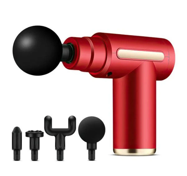 2.5W potencia nominal 6 niveles Mini pistola de masaje fascial para aparatos vibratorios portátiles