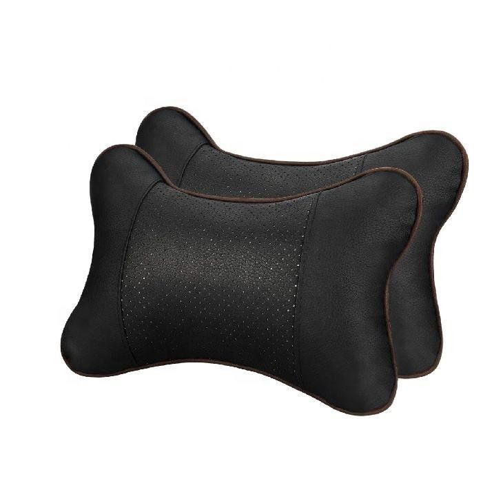 Paquete de almohada para el cuello del automóvil de 2 cojines respiratorios para el respaldo y la relajación del cuello