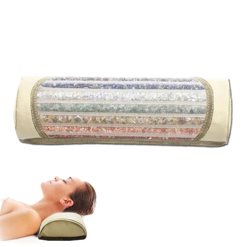 almohada de masaje de espuma de memoria con 7 colores de arco iris Chakra Batería de capacidad 3.7V 2000mAh