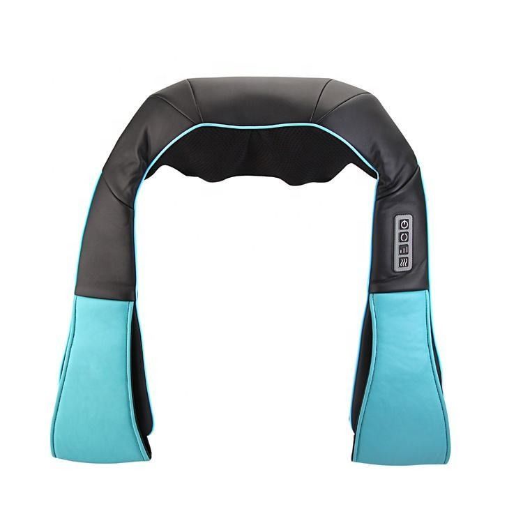 Masaje de almohada de rodillas de tejido profundo de cuerpo completo eléctrico de 25W Shiatsu espalda hombro y cuello masajeador con calor