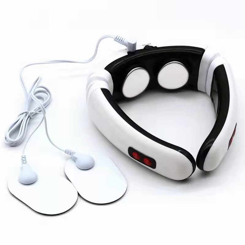 18X17X6 cm almohada portátil eléctrica inalámbrica de masaje vibratorio del cuello para aliviar el dolor de cuello