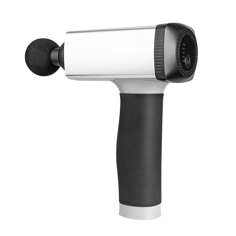 Máquina de vibración de masaje corporal Mini pistola de masaje con 5 niveles y 4 cabezas de masaje
