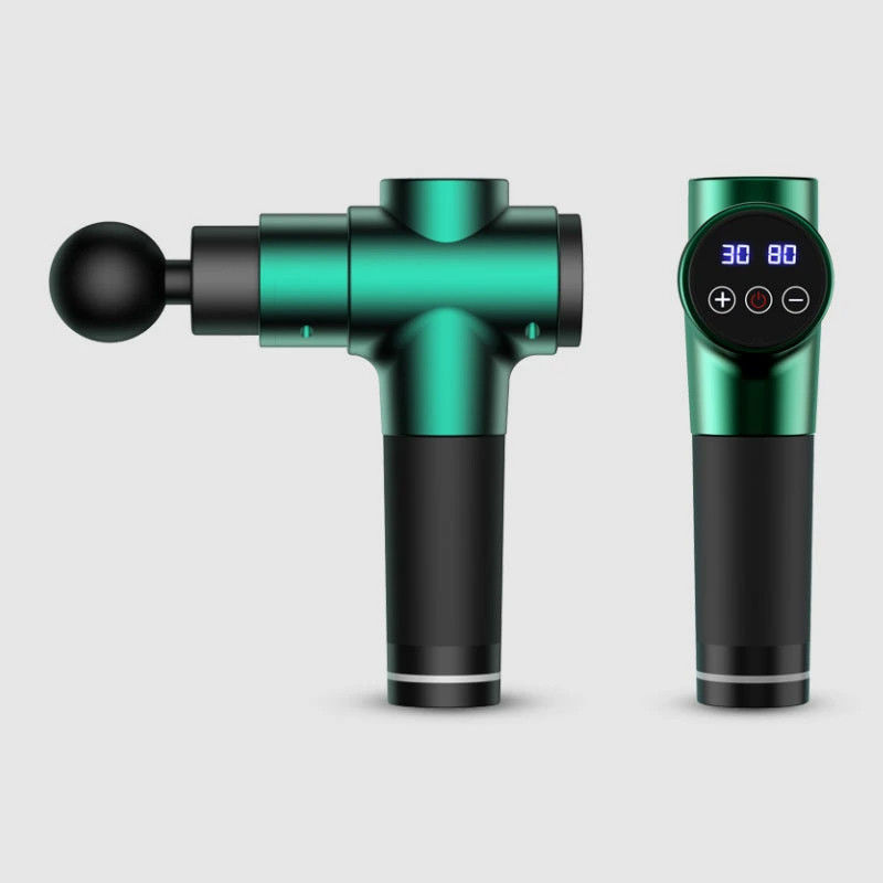 Arma de masaje mini de color personalizado 5 archivos ajustables para masaje muscular de tejidos profundos