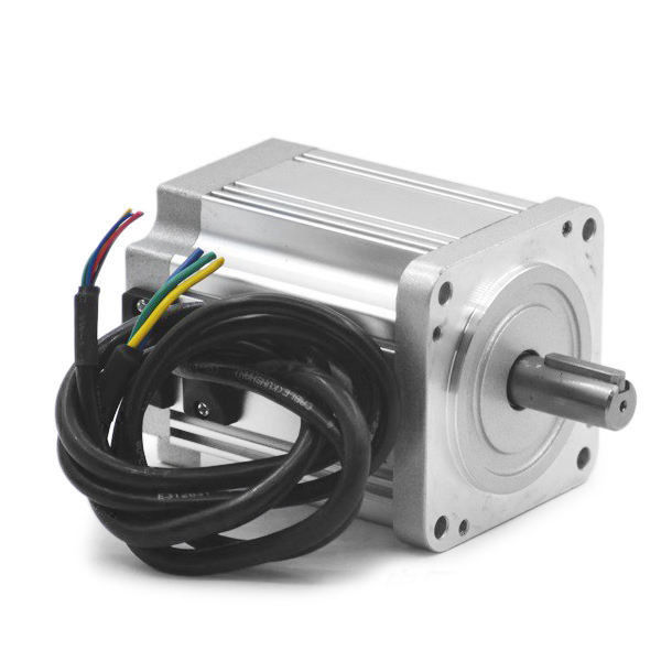 Motor de caminadora de corriente continua sin escobillas de plata de 48V 220W para gimnasio YLP 80BL-154-3