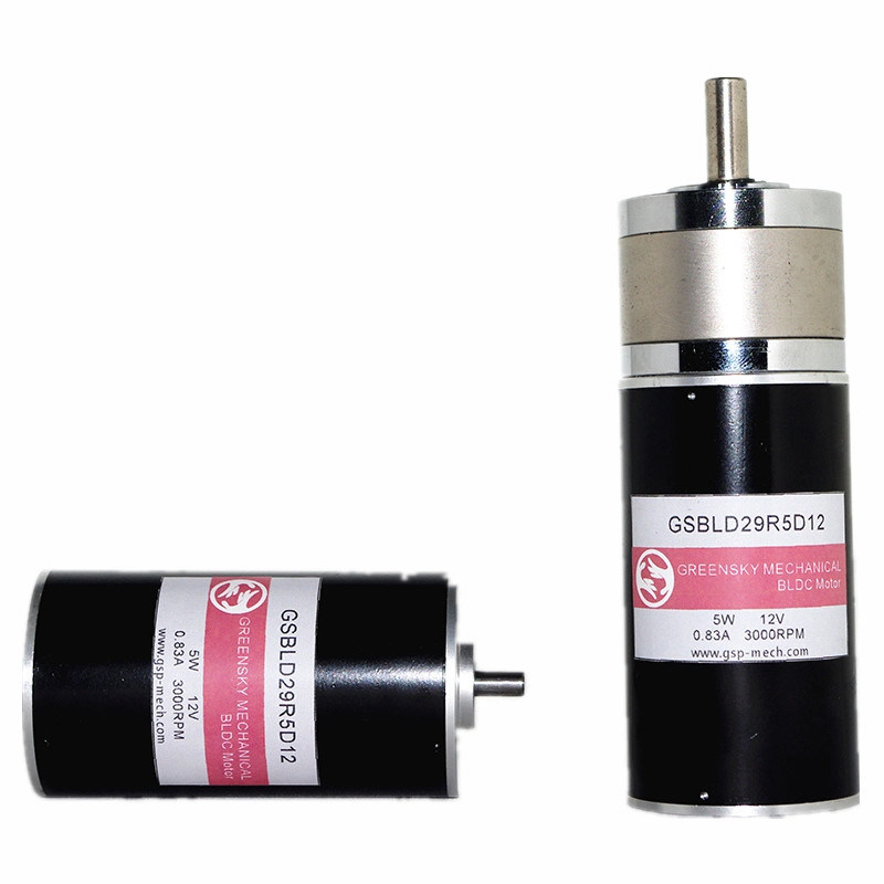 Motor de micro engranajes GS Motor de corriente continua sin escobillas pequeño con velocidad de 400 rpm y protección IE 4